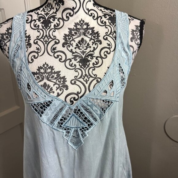 Cleobella Marina blue Mini Dress with cutout Aztec neckline - Picture 3 of 11